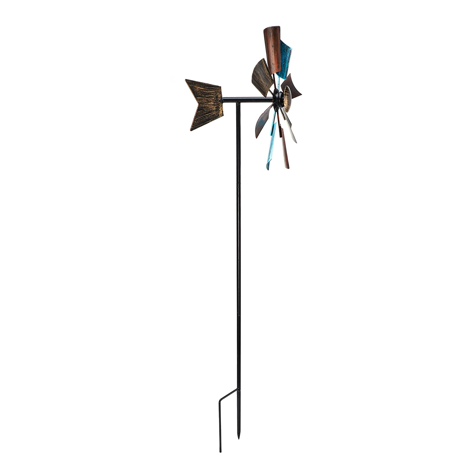 DOITOOL Metal Wind Spinner for Garden - Outdoor Decorative Windmill Toy, Christmas Holiday Yard Decor - Perfect for Patio, Lawn, and Backyard Decorations