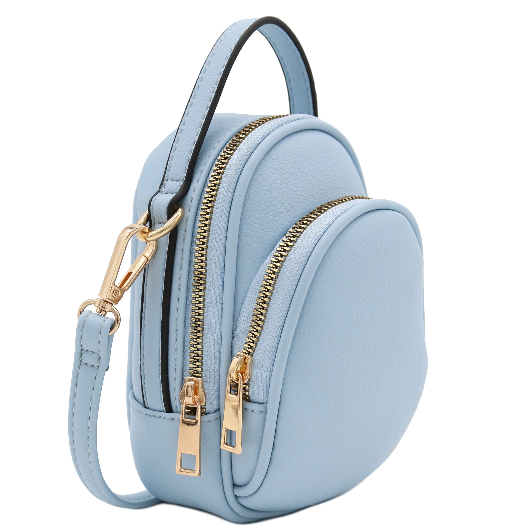 2-Compartment Crossbody Phone Bag for Women - Small Purse with Adjustable Strap for iPhone, Android - Perfect for Travel, Shopping, Concerts & Daily Use
