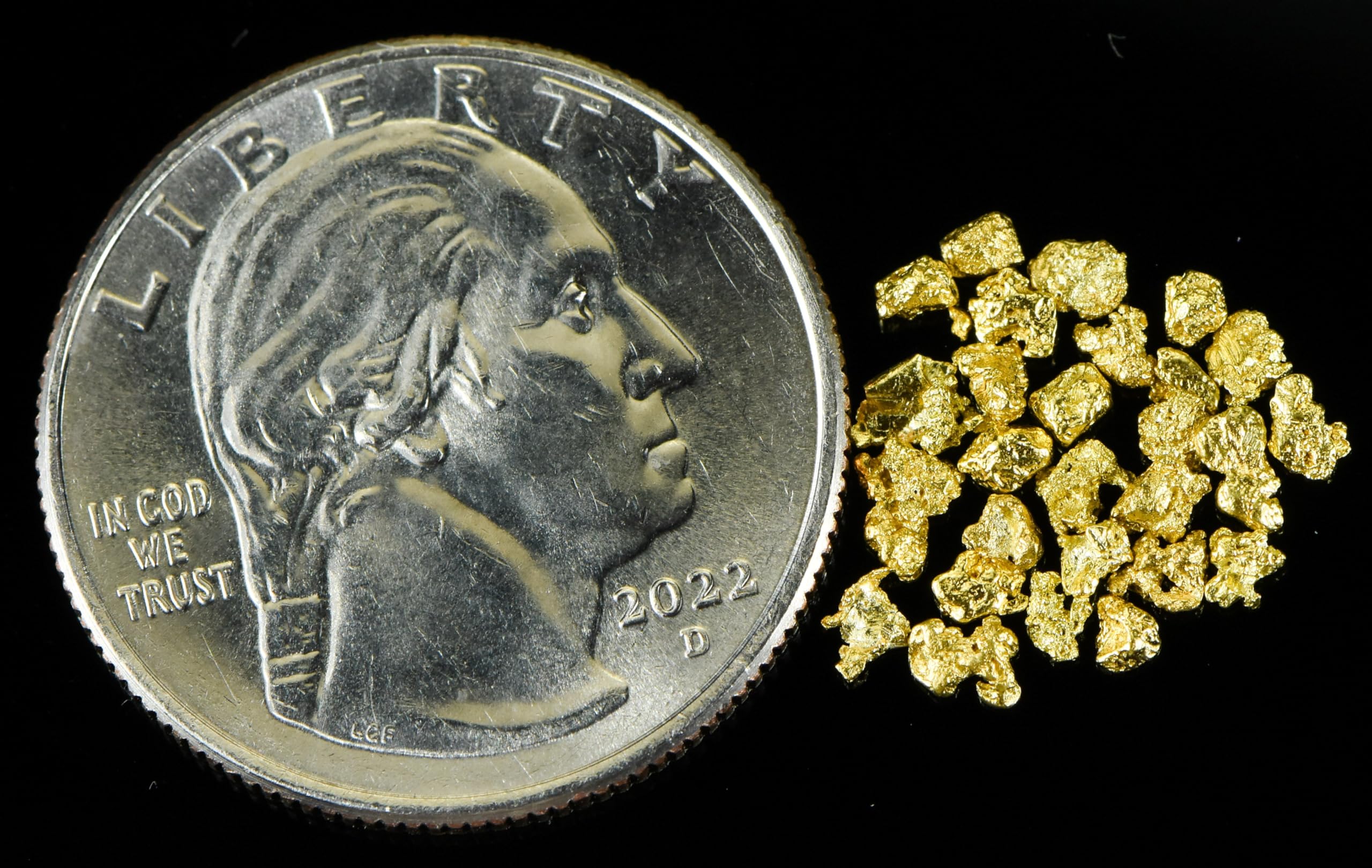 Authentic Alaskan Yukon Gold Rush Nuggets - 12 Mesh, 1 Gram of Fine Gold Flakes for Jewelry Making, Collecting & Prospecting | Perfect for DIY Crafts, Gifts & Gold Panning Enthusiasts