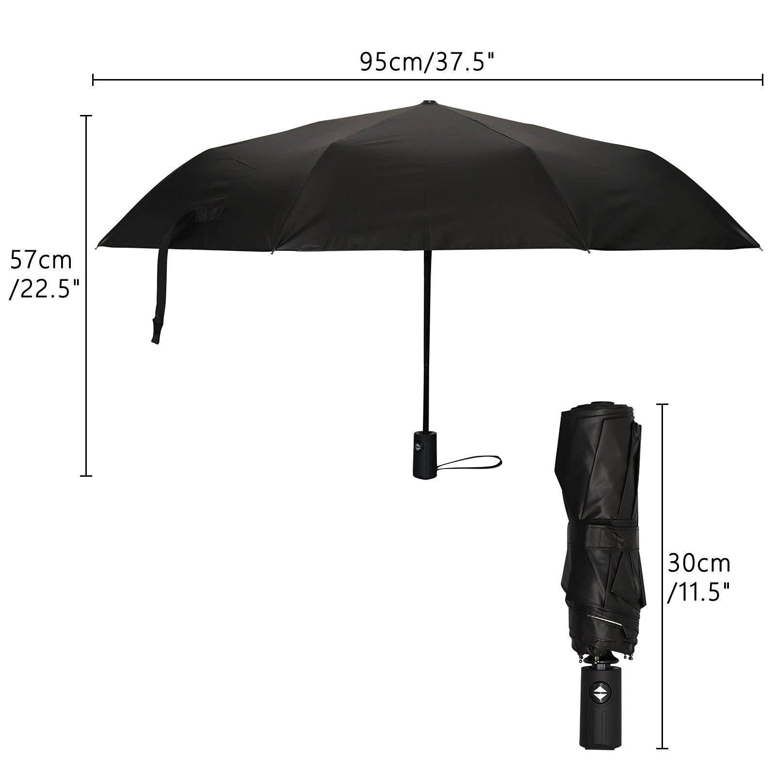 Windproof Metal Sword Spark Umbrella - Auto Open/Close Travel Umbrella for Rain & Sun Protection - UV Resistant & Durable for Outdoor, Commuting & Travel Use