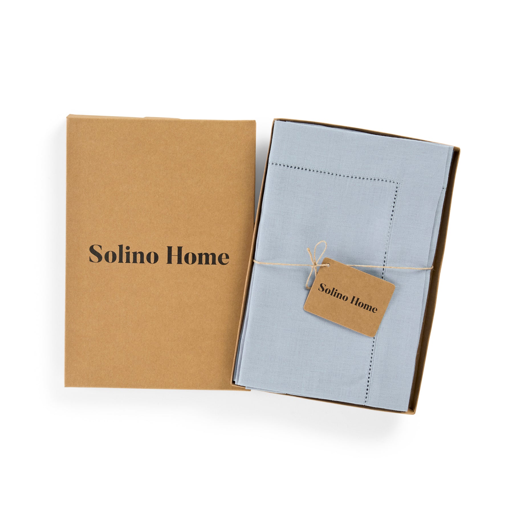 Premium Classic Hemstitch Napkins - 100% Cotton Linen Dinner Napkins for Formal Dining, Weddings & Special Occasions