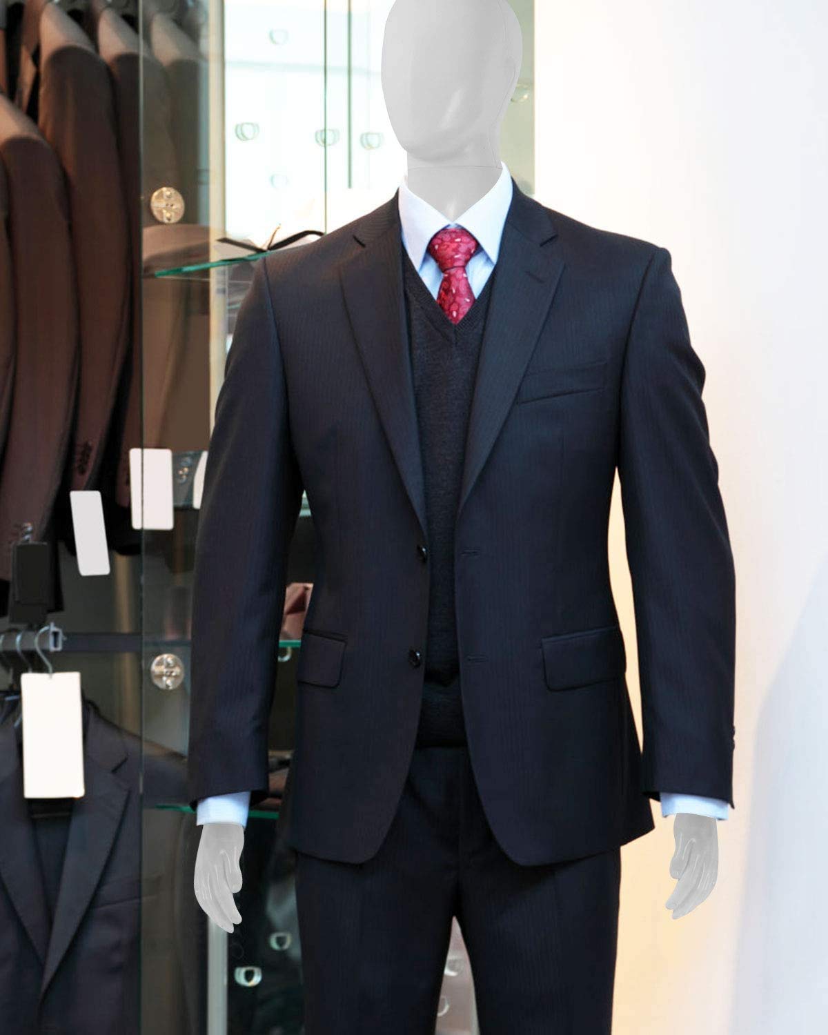 6FT Realistic Male Mannequin with Metal Stand - Full Body Dress Form for Sewing & Display (73 Inch) | Perfect for Tailoring, Fashion Design, and Retail Store Displays