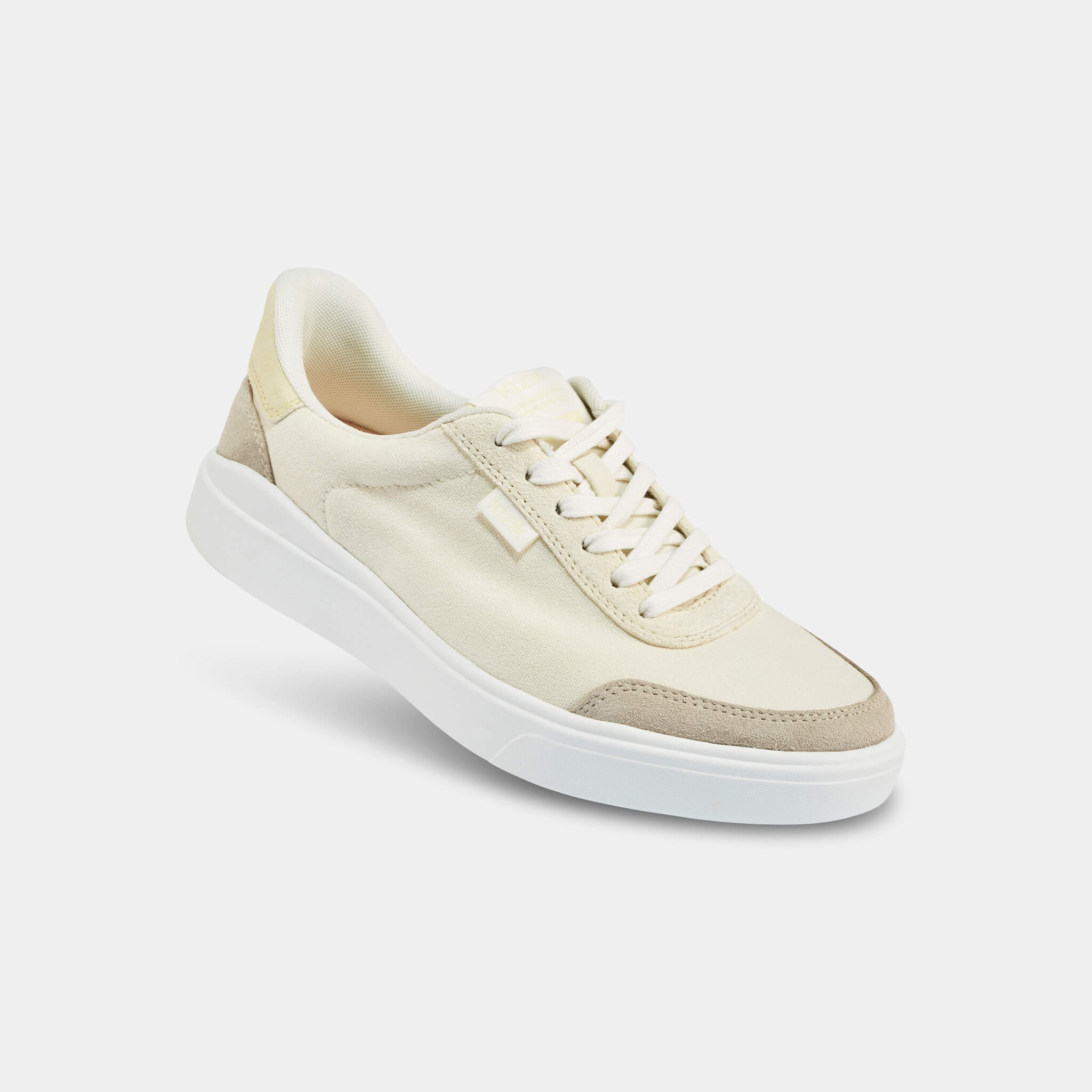 Women's Prague 2 Sneakers in Pristine White & Transparent Yellow | Casual Walking Shoes for Women | Perfect for Daily Wear, Gym & Outdoor Activities