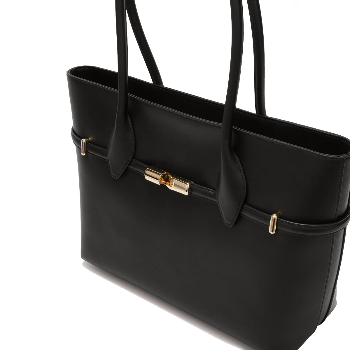 Furla Goccia L Nero Shoulder Bag for Women - Premium Leather Crossbody Purse - WB01497BX3104 Black Handbag for Work, Travel & Everyday Use