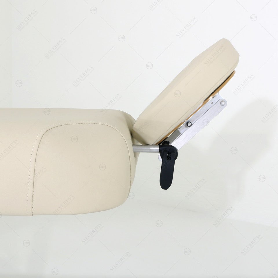 SilverFox 3 Motors 4-Section Professional Electric Massage Table 2274B with Wireless Hand Controller - Cream & Black - Perfect for Chiropractic Clinics, Spa Salons and Home Massage Therapy