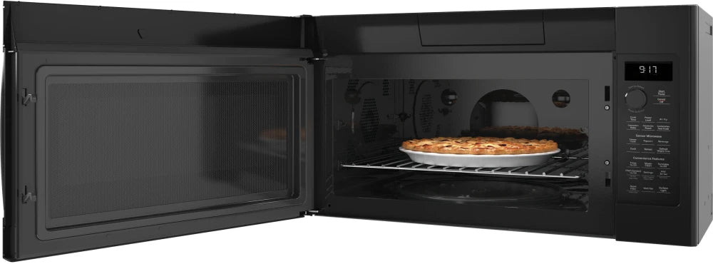 GE Profile PVM9179DRBB 30-Inch Over-the-Range Convection Microwave Oven - Black | Built-in Smart Sensor Cooking, 1.7 cu.ft Capacity | Perfect for Modern Kitchens, Small Spaces & Quick Meal Prep