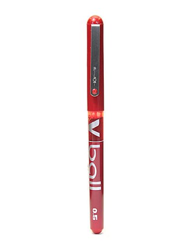 Pilot V Ball Pen - 12 Pack Red Fine Point Rollerball Pens for Smooth Writing - Perfect for Office, School, and Note Taking
