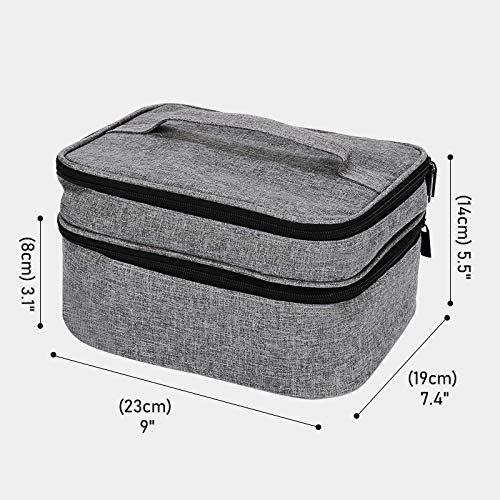 Horsande Nail Polish Bag Organizer - Portable Cosmetic Makeup Storage Case for Nail Art Supplies & Polish Bottles - Perfect for Salon Professionals & At-Home Manicures