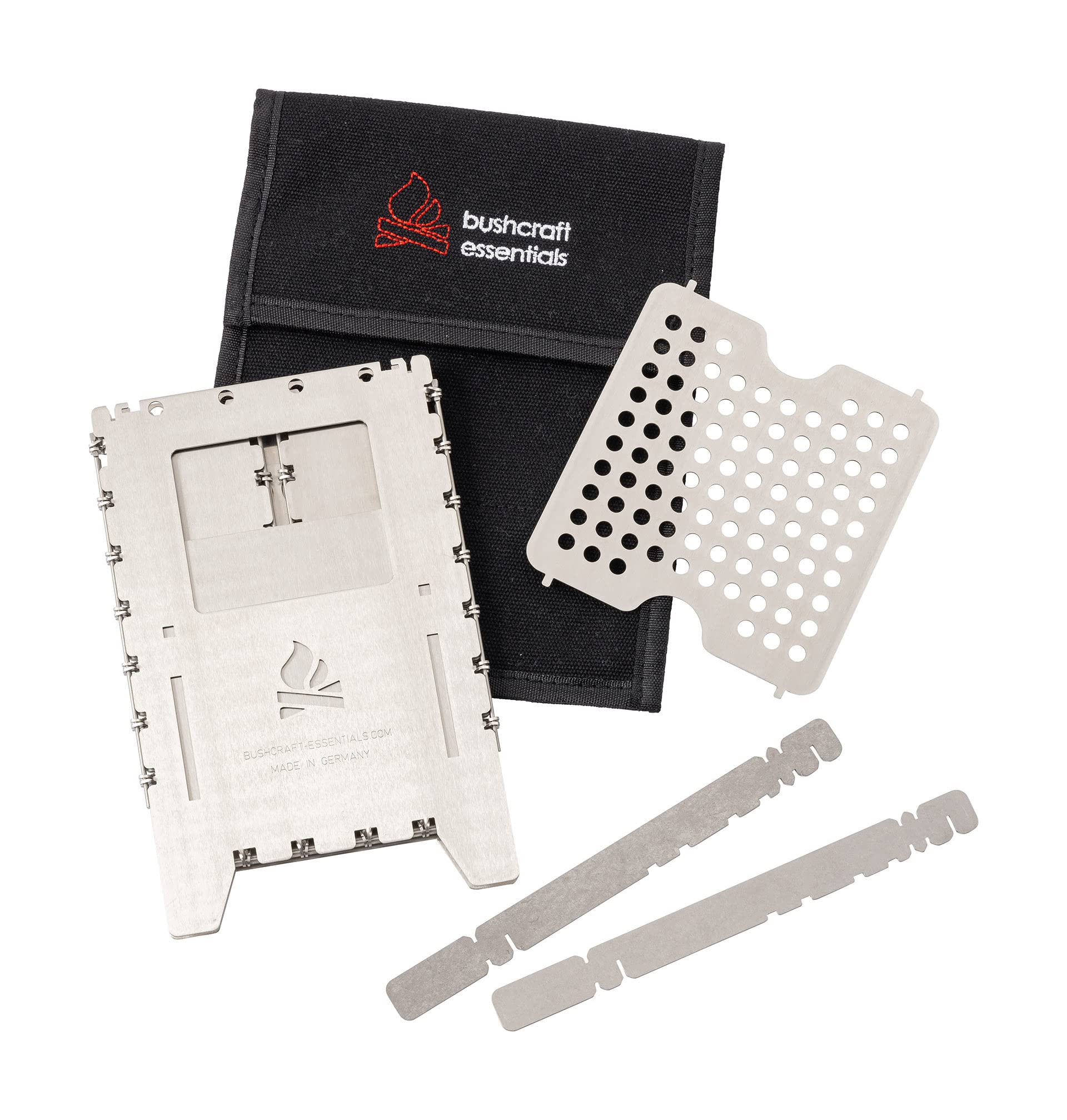 Bushcraft Essentials Wood Stove Bushbox XL Kit - Portable Camping Stove for Outdoor Cooking, Backpacking & Survival Gear