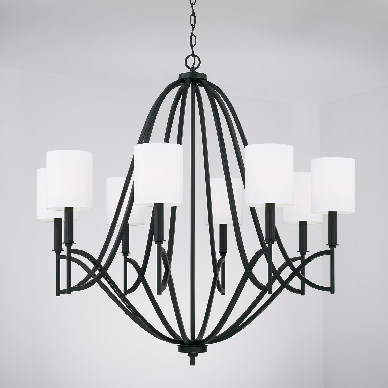 Capital Lighting Eight Light Chandelier - Elegant Crystal Ceiling Fixture for Dining Room, Living Room & Bedroom | Modern Home Decor Lighting