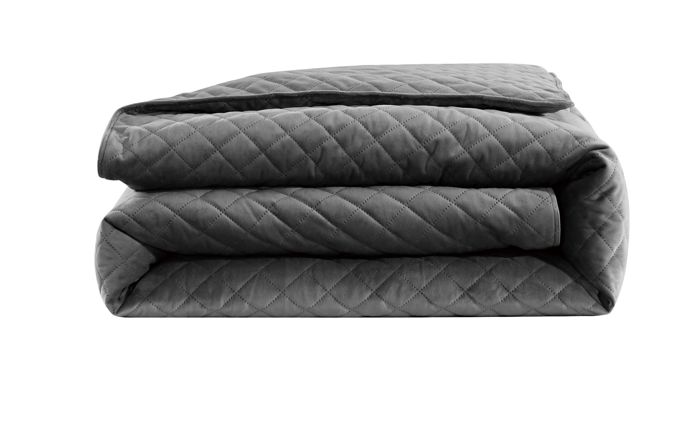 Premium Weighted Blanket for Adults & Kids - 20lbs Heavy Velvet Blanket with Removable Duvet Cover (48