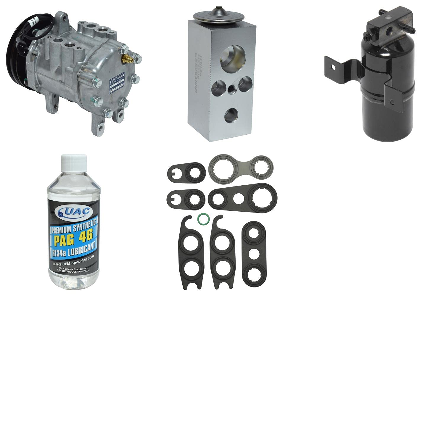 KT 1219 A/C Compressor and Component Kit - Complete Car Air Conditioning Repair Kit for Home Mechanics & Auto Shops | Perfect for AC System Replacement & Maintenance