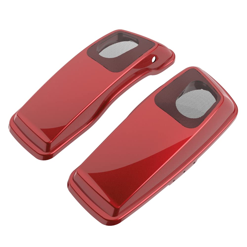 Premium 6X9 Saddlebag Speaker Lids for 2014+ Harley Davidson Touring Bikes - Color Matched Replacement Covers - Perfect for Road Trips & Custom Audio Upgrades