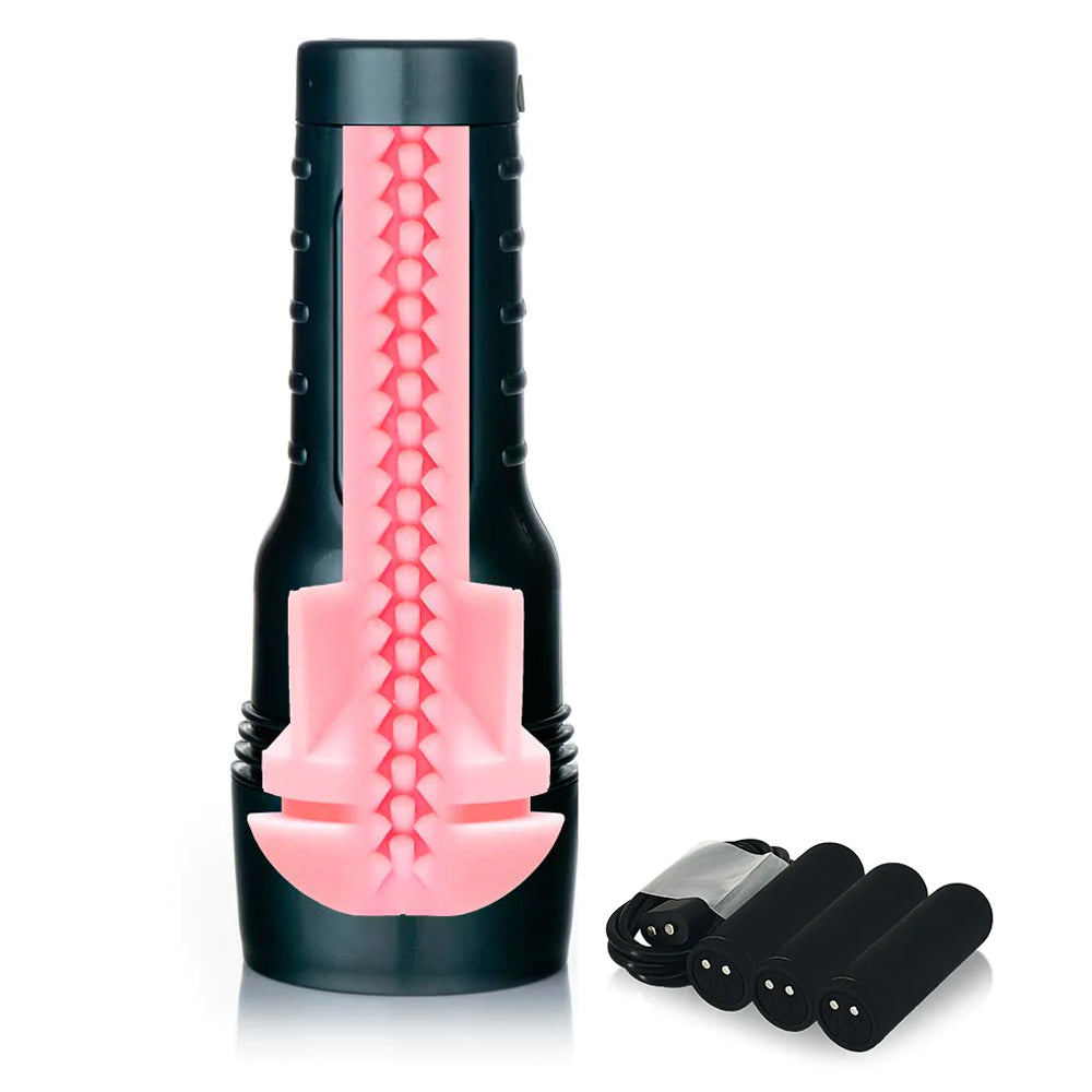 Fleshlight Vibro Touch Pink Lady - Rechargeable Vibrating Masturbator for Men | Waterproof & Hands-Free Design | Perfect for Solo Play & Couples Use