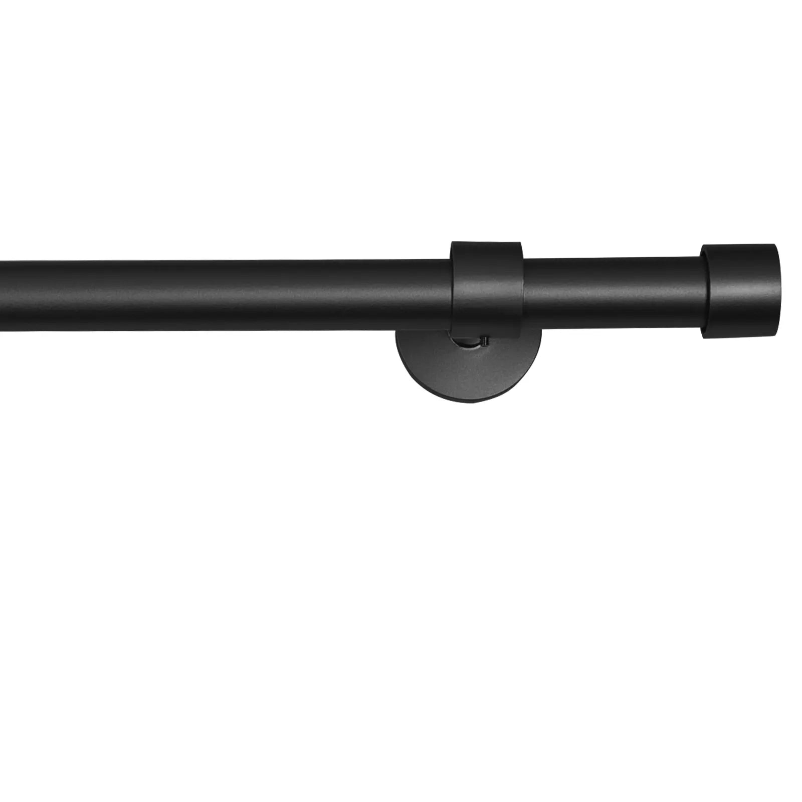Jaylon Adjustable Window Curtain Rod with Heavy Duty Wall Brackets - Black Metal Drapery Rod for Living Room, Bedroom, Kitchen (36-72 inches) | Perfect for Home Decor & Light Blocking