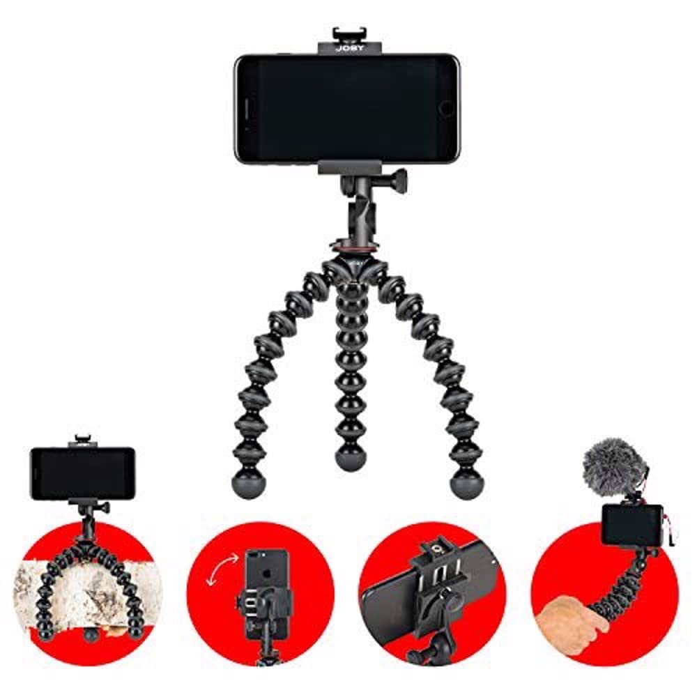 Joby GripTight GorillaPod PRO 2 Tripod Stand - Flexible & Sturdy Camera Mount for DSLR, Mirrorless, Smartphones (Black/Charcoal) - Perfect for Travel, Vlogging & Outdoor Photography