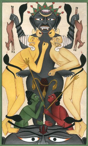Tantric Series - Handmade Watercolor Painting on Premium Paper | Spiritual Art for Meditation & Home Decor