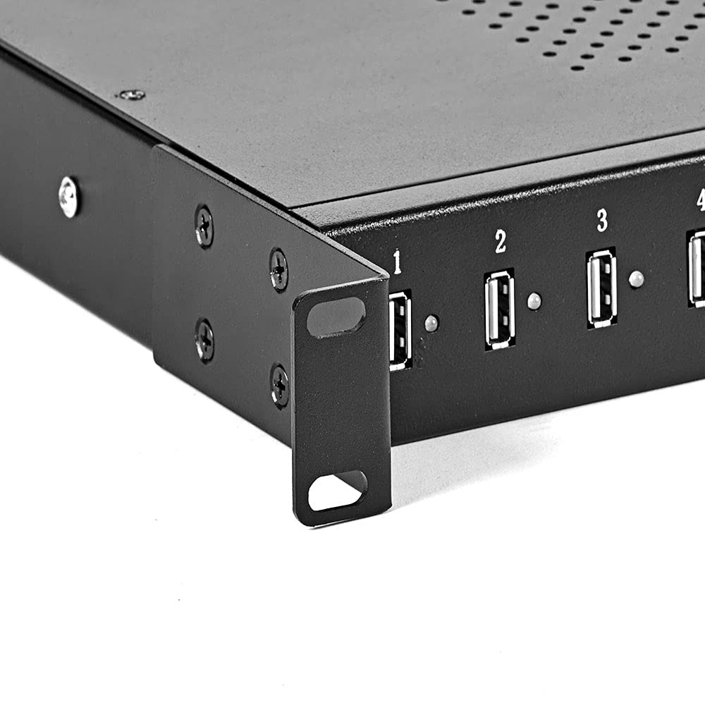 NavePoint 16-Port USB Charging Station | Fast 5V/3A 200W Power Hub | Horizontal Desktop Charger for Phones, Tablets & Devices | Office, Home & Travel Use
