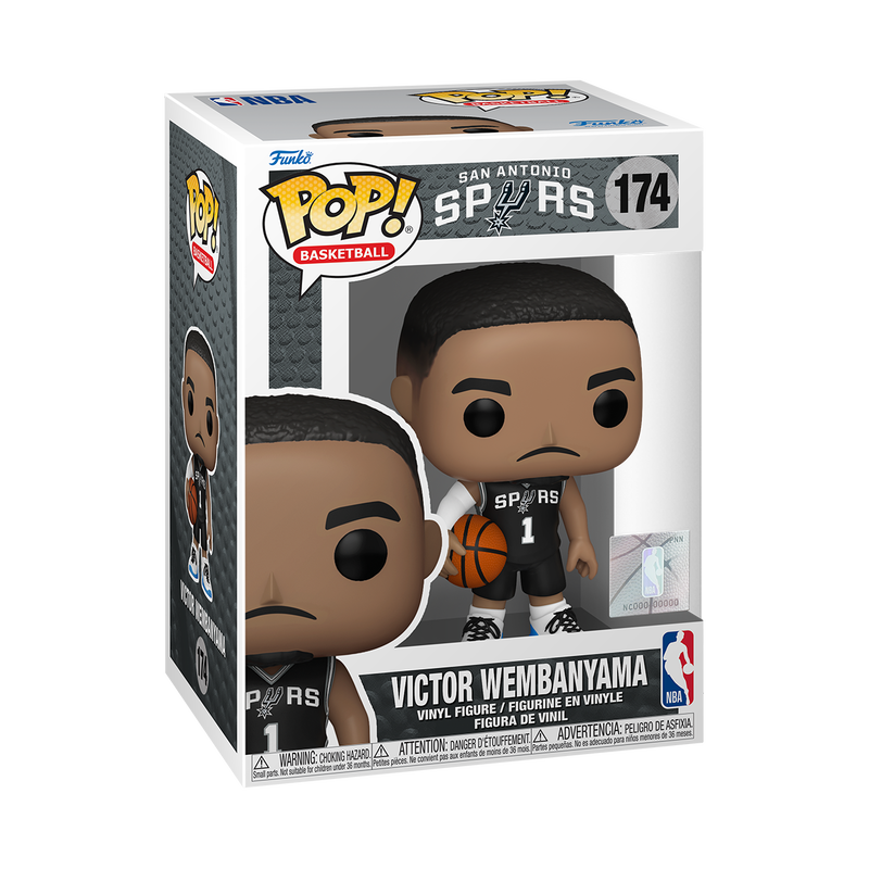 Victor Wembanyama Funko Pop Vinyl Figure #174 - San Antonio Spurs NBA Basketball Collectible with Protector Case - Perfect Gift for Sports Fans and Pop Culture Collectors