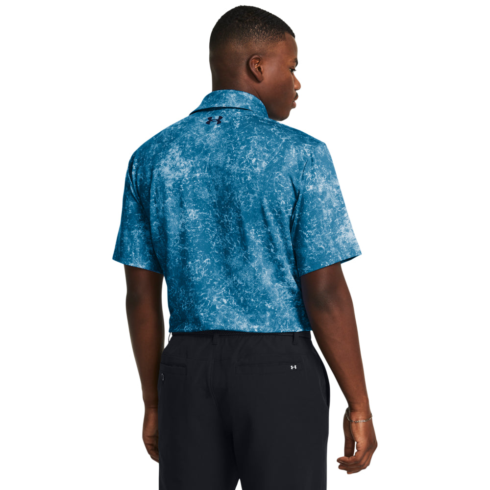 Men's Under Armour Playoff Printed Polo Shirt - Moisture-Wicking, Breathable & Quick-Dry Performance Golf & Casual Wear