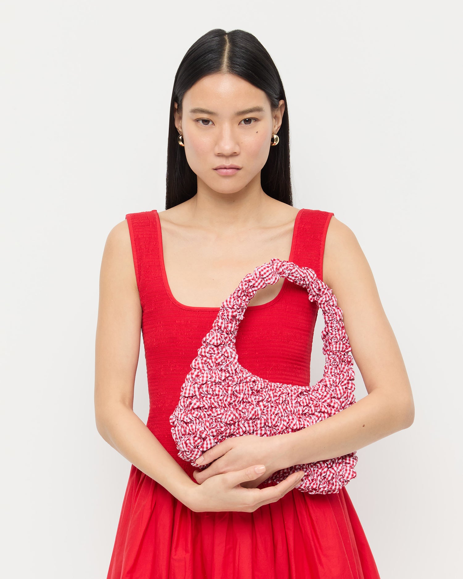 Stylish Syd Red Mini Hobo Bag for Women - Trendy Crossbody Purse with Adjustable Strap, Perfect for Daily Use, Travel & Date Night