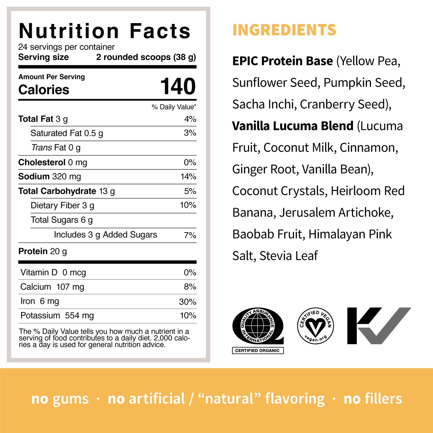 Sprout Living Epic Protein Bundle - Chocolate Maca & Vanilla Lucuma (20g Organic Plant-Based Vegan Protein Powder, Gluten Free, Superfoods) | 2lb, 24 Servings for Smoothies, Baking & Post-Workout Recovery