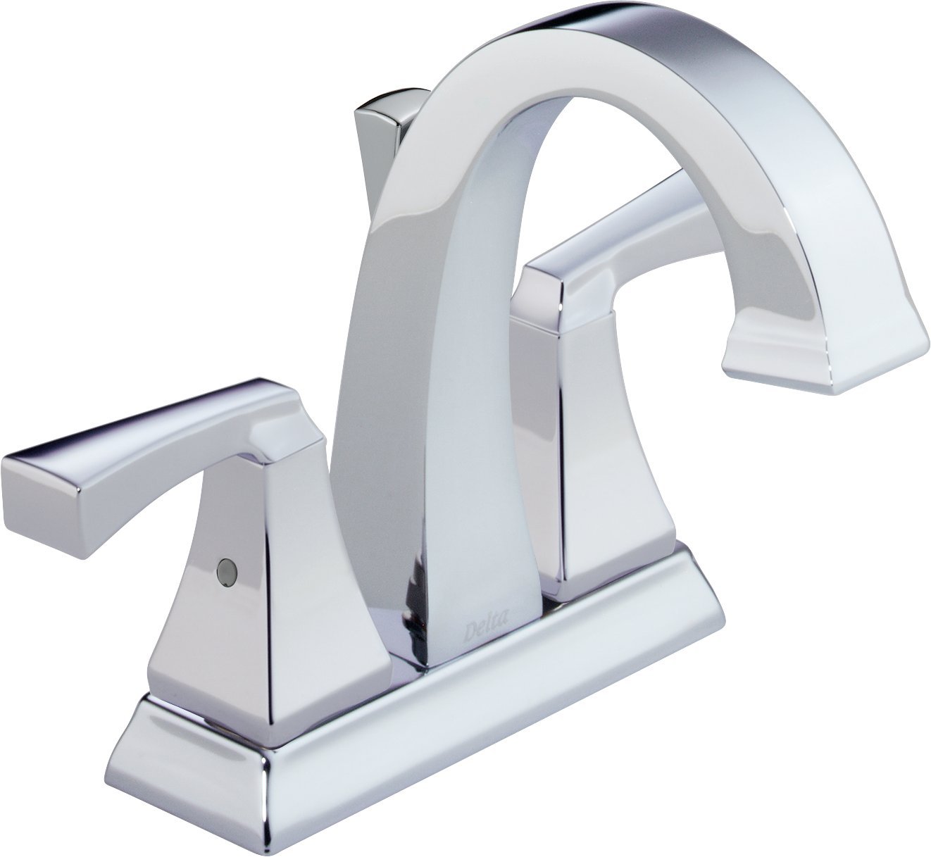 Delta Dryden Centerset Bathroom Faucet in Chrome - Diamond Seal Technology, Metal Drain Assembly - 4.69 x 9.50 x 4.69 inches - Perfect for Modern Bathroom Sinks, Vanities, and Home Renovation Projects
