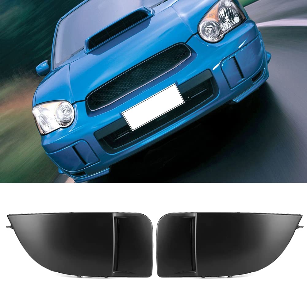 KIMISS Pair ABS Fog Light Cover Bezel for Subaru Impreza STI WRX 2004-2005 - Matte Black Replacement Accessory | Perfect for Off-Roading & Night Driving Protection