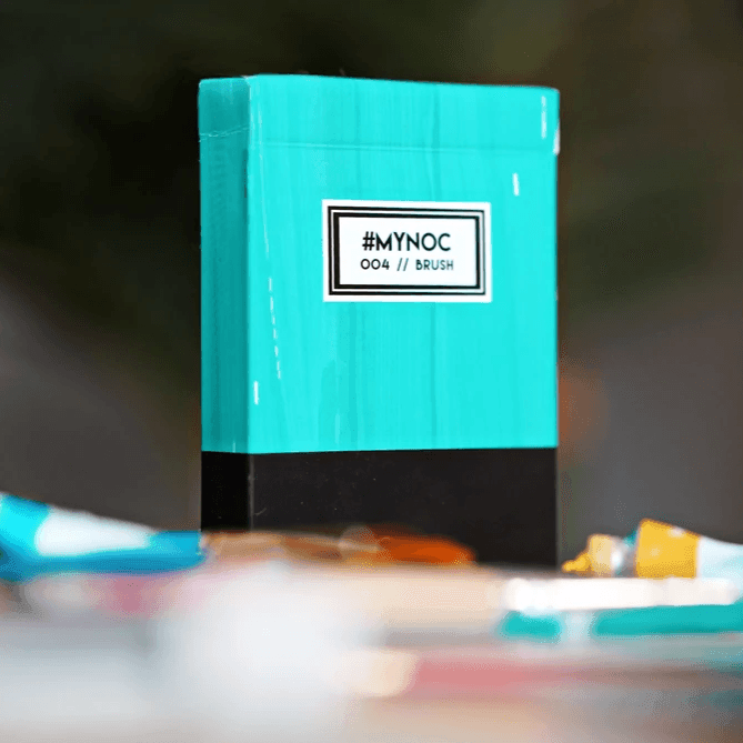 MYNOC Deck 4 Brush Edition Playing Cards - Premium Quality Poker Cards for Magic Tricks, Cardistry & Casino Games - Perfect for Card Collectors & Professional Players