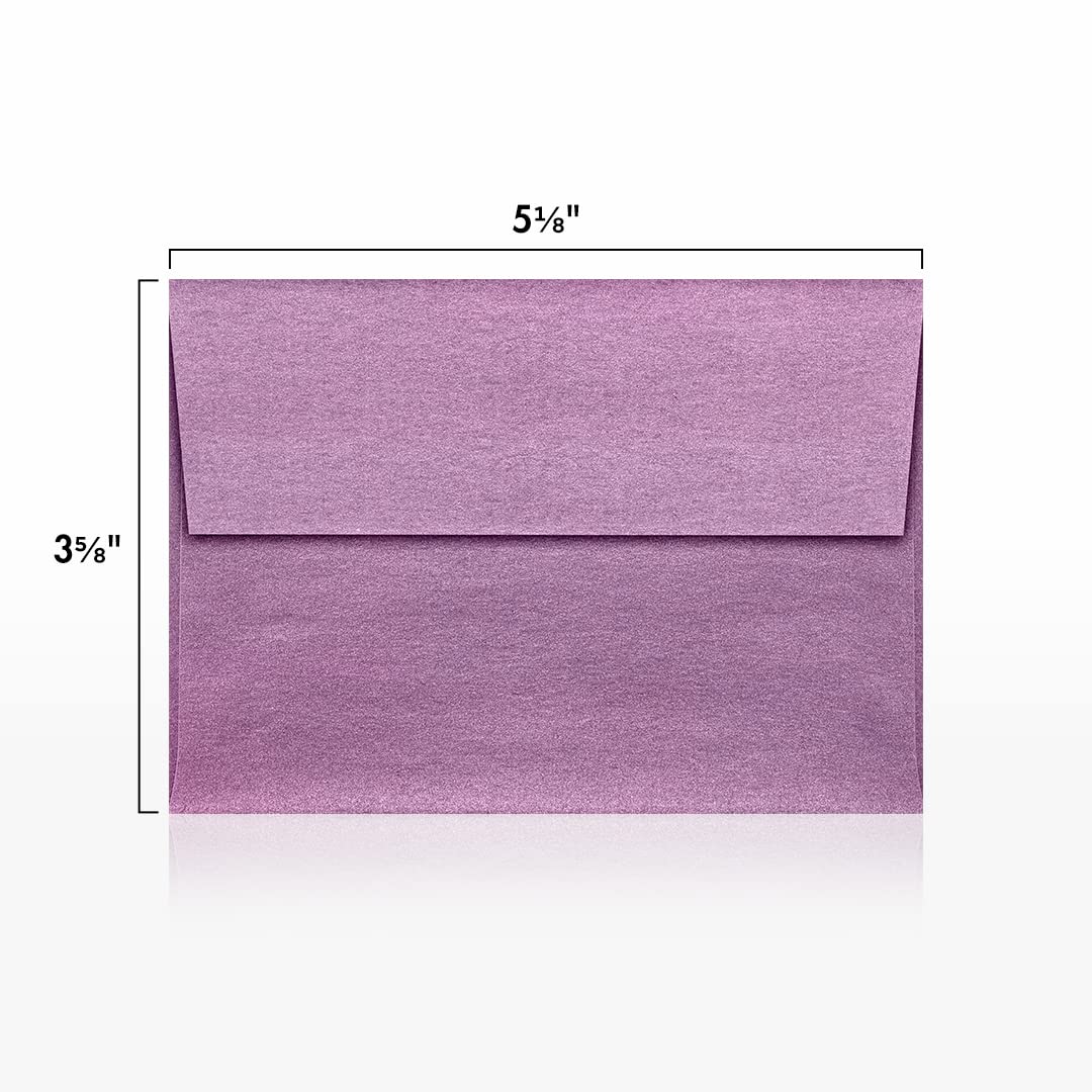 Premium 80 lb Metallic Purple A1 Invitation Envelopes (3 5/8