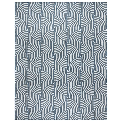 Geometric, Dk. Blue