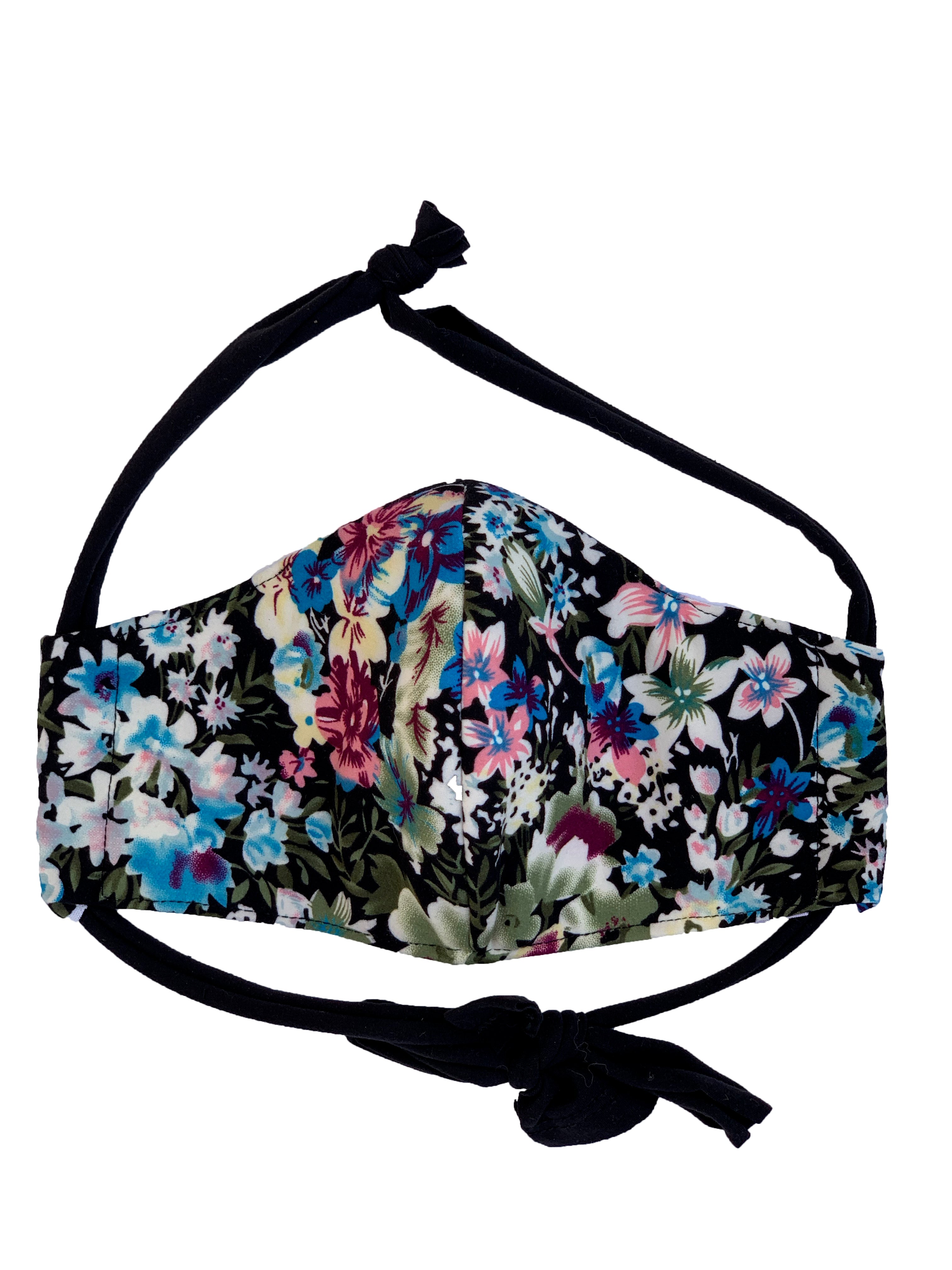 Floral Print Face Mask with Adjustable Ear Loops - Breathable & Comfortable for Women - Perfect for Spring Outdoors, Shopping & Travel