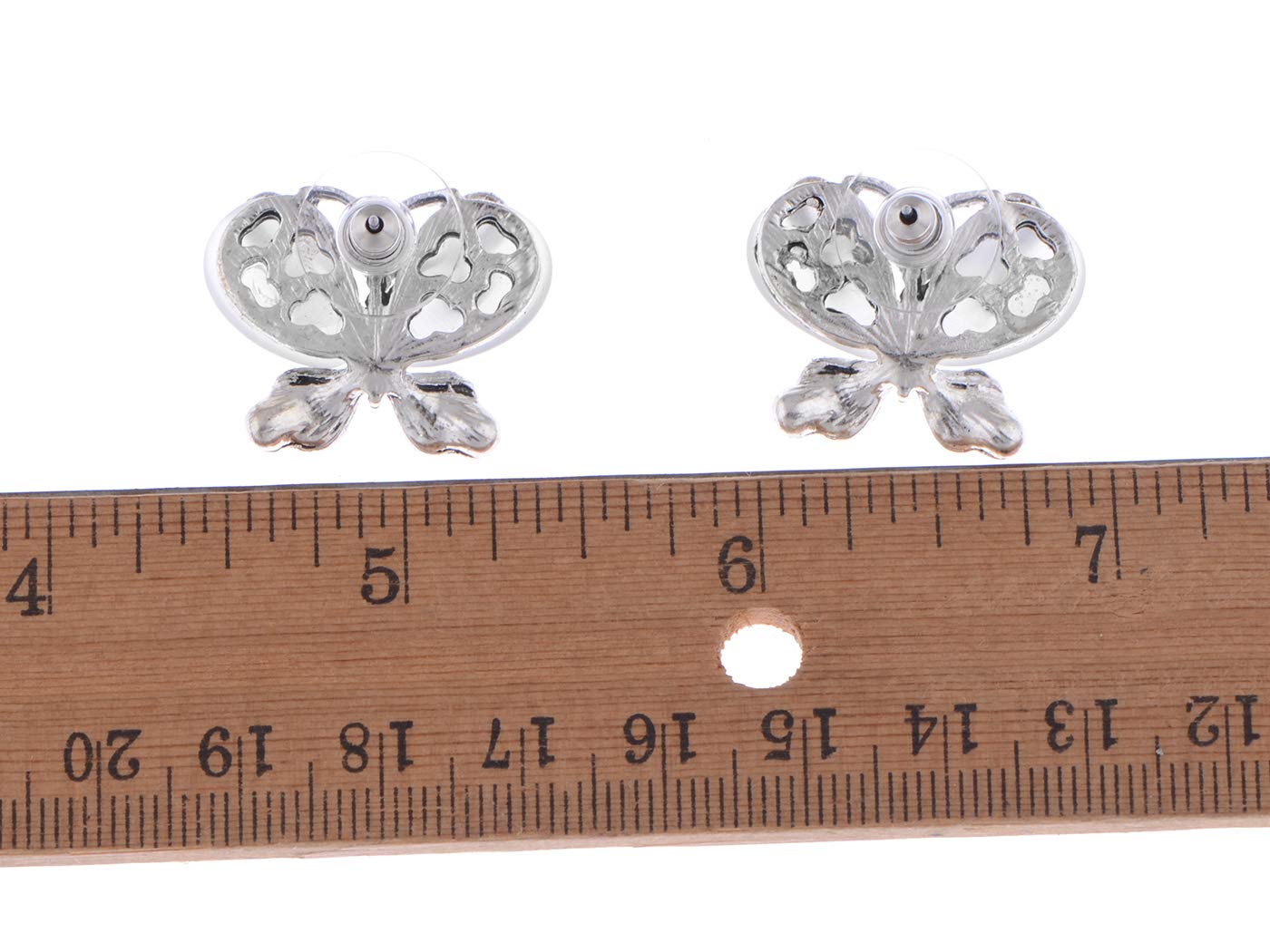 Sparkling Butterfly Earrings with Crystal Rhinestones for Women - Perfect for Parties, Dances, and Special Occasions
