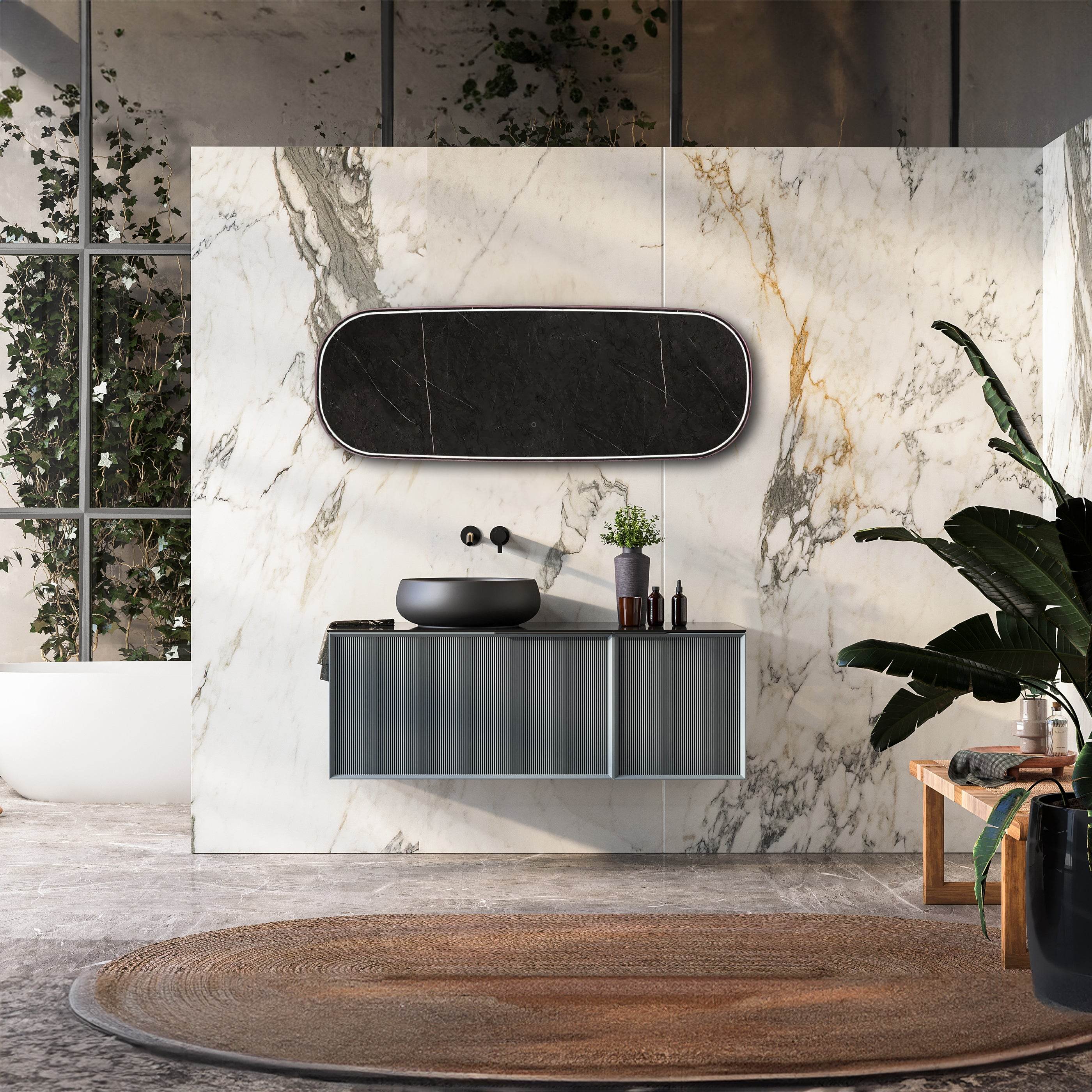 Highwood 63H x 25.6W LED Bathroom Mirror with Anti-Fog & Dimmable Lights - Perfect for Vanity, Makeup, and Modern Bathroom Decor