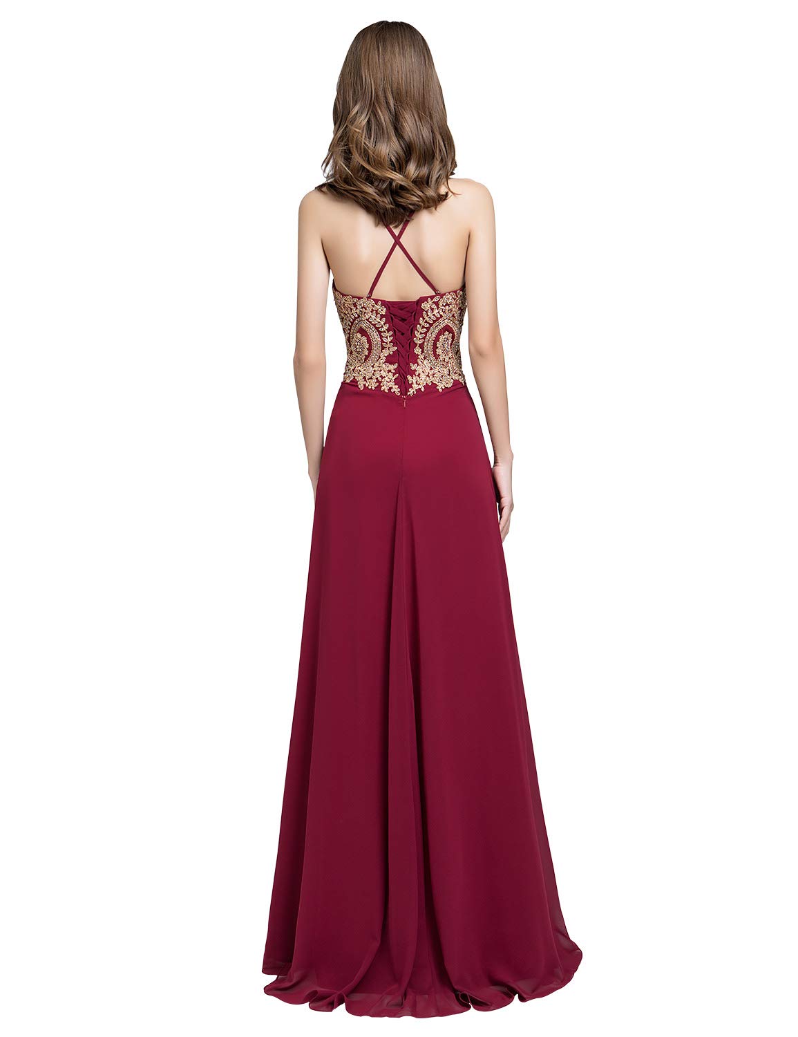Sarahbridal Juniors Sweetheart Bridesmaid Dresses - Chiffon Long Prom Evening Gown with Pleated Details for Weddings, Parties & Formal Events