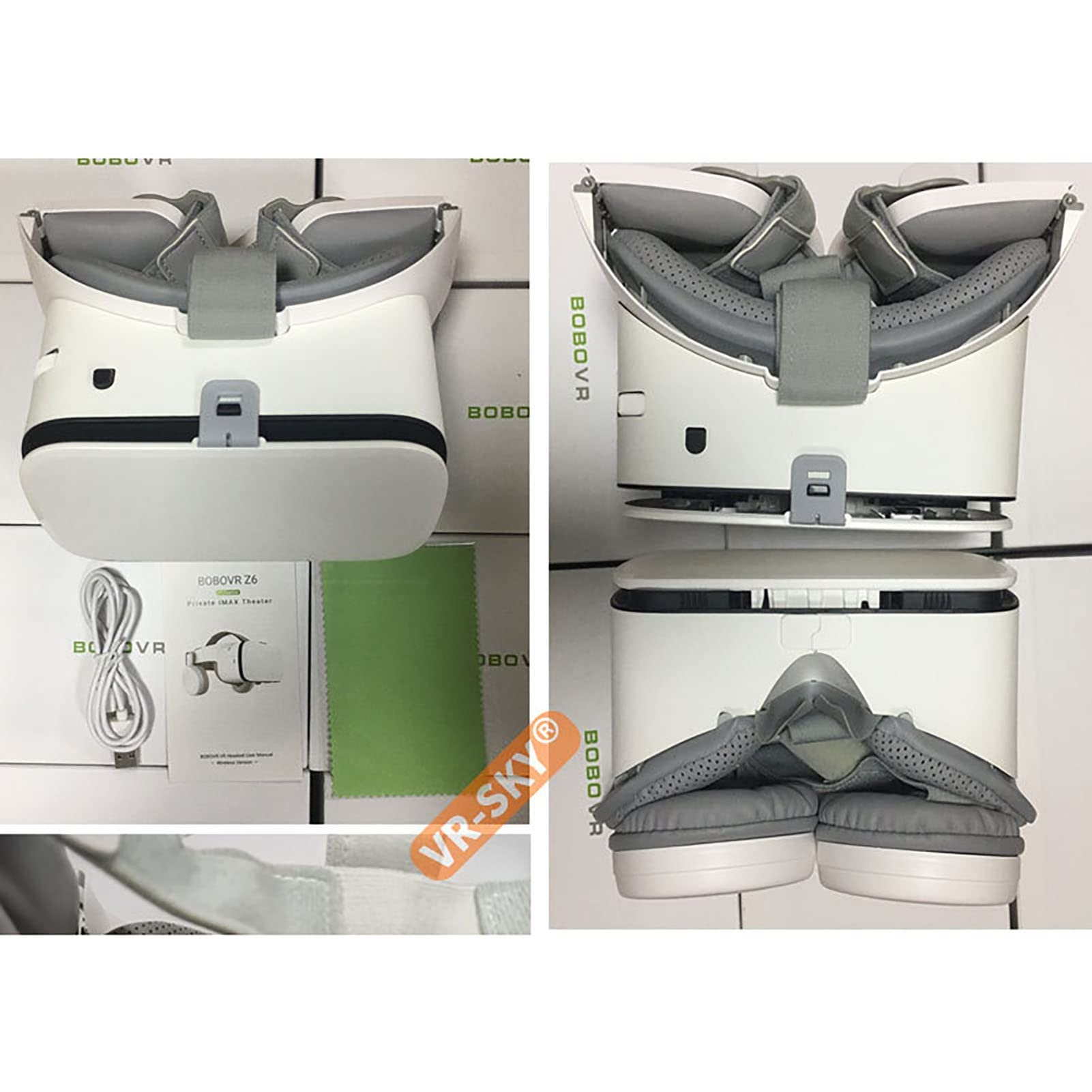 3D VR Glasses Full Screen Virtual Reality Headset with Remote Control - Original Stereo VR Glasses for iPhone 14/13/12/11 Pro/Mini/X/R/S/Max & Samsung Galaxy - Compatible with Android & iOS Phones (White) - Perfect for Gaming, Movies & Virtual Tours
