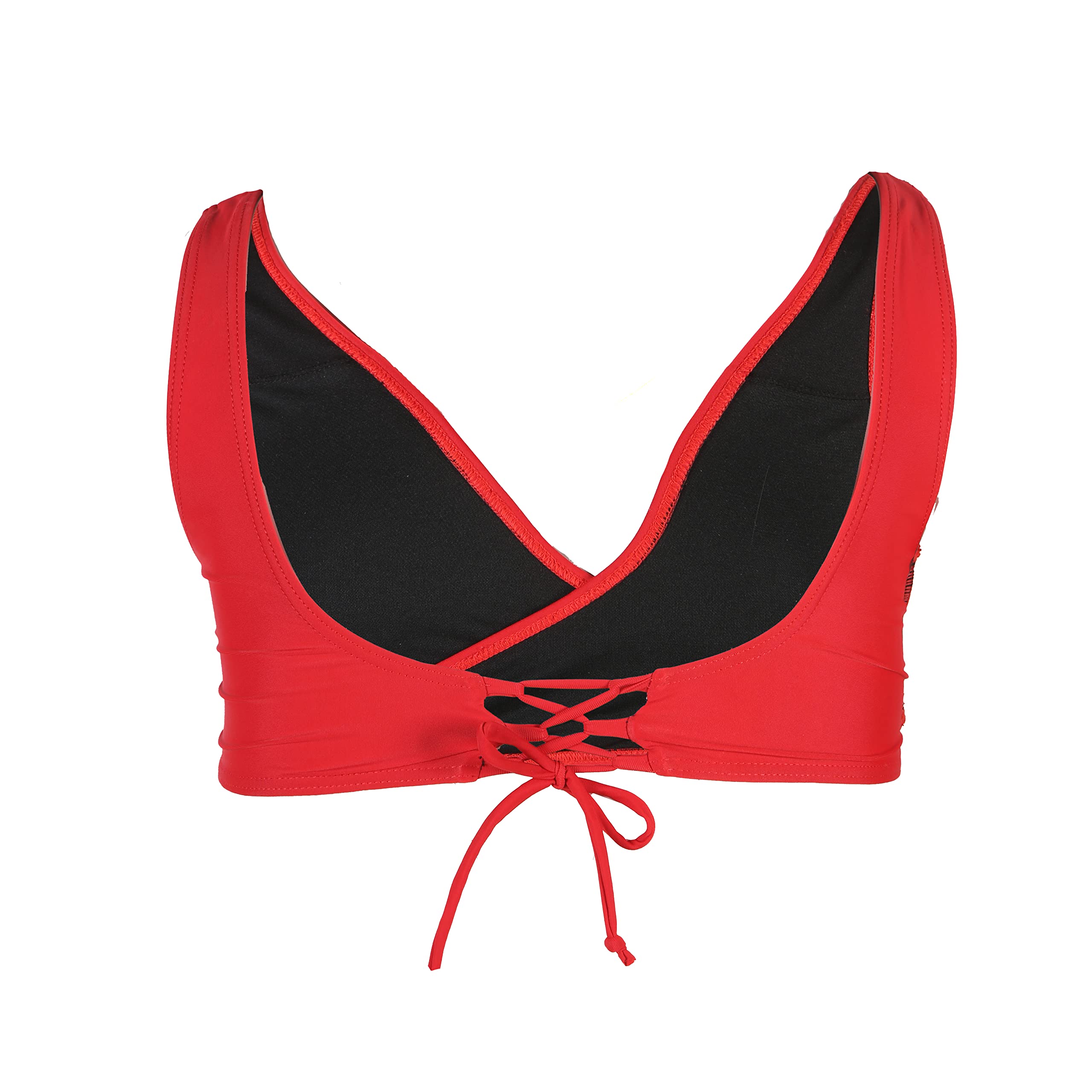 BLARIX Guard Wrap Swimsuit Top for Women - Red XS - UPF 50+ Sun Protection, Adjustable Straps, Comfortable Swimwear for Beach, Pool & Vacation