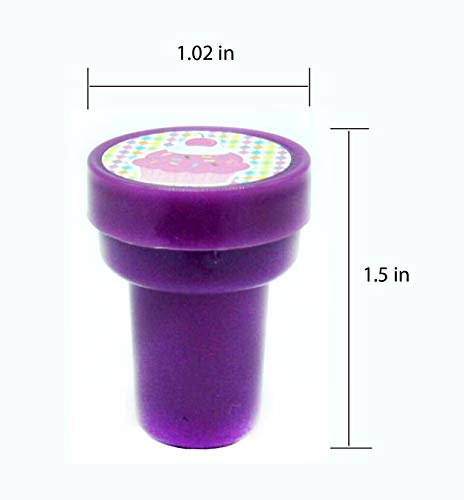 24-Piece Cupcake Stampers for Kids - Baking Party Favors, Pinata Fillers, Classroom Rewards - Fun Baking Tools for Birthday Parties & School Activities