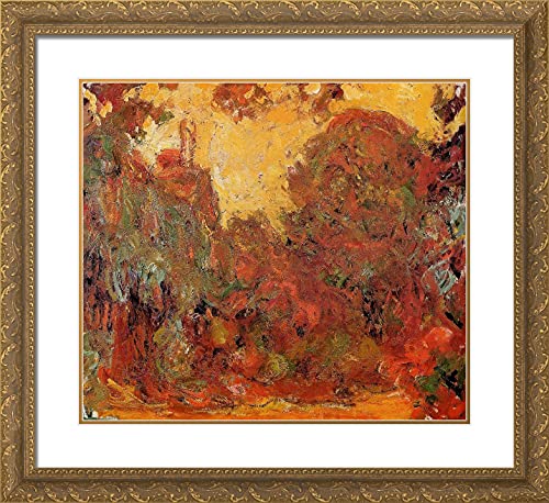 Gold Ornate Wood Frame with Double Matting