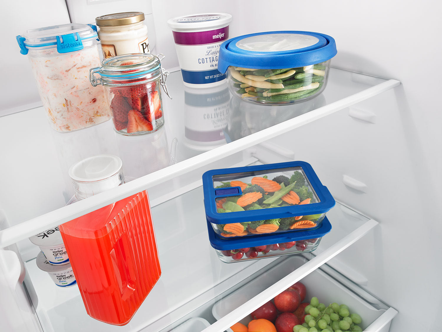 Amana 18.15 Cu. Ft. White Top Freezer Refrigerator ART318FFDW - Energy Efficient Kitchen Appliance for Home, Apartment & Office Use