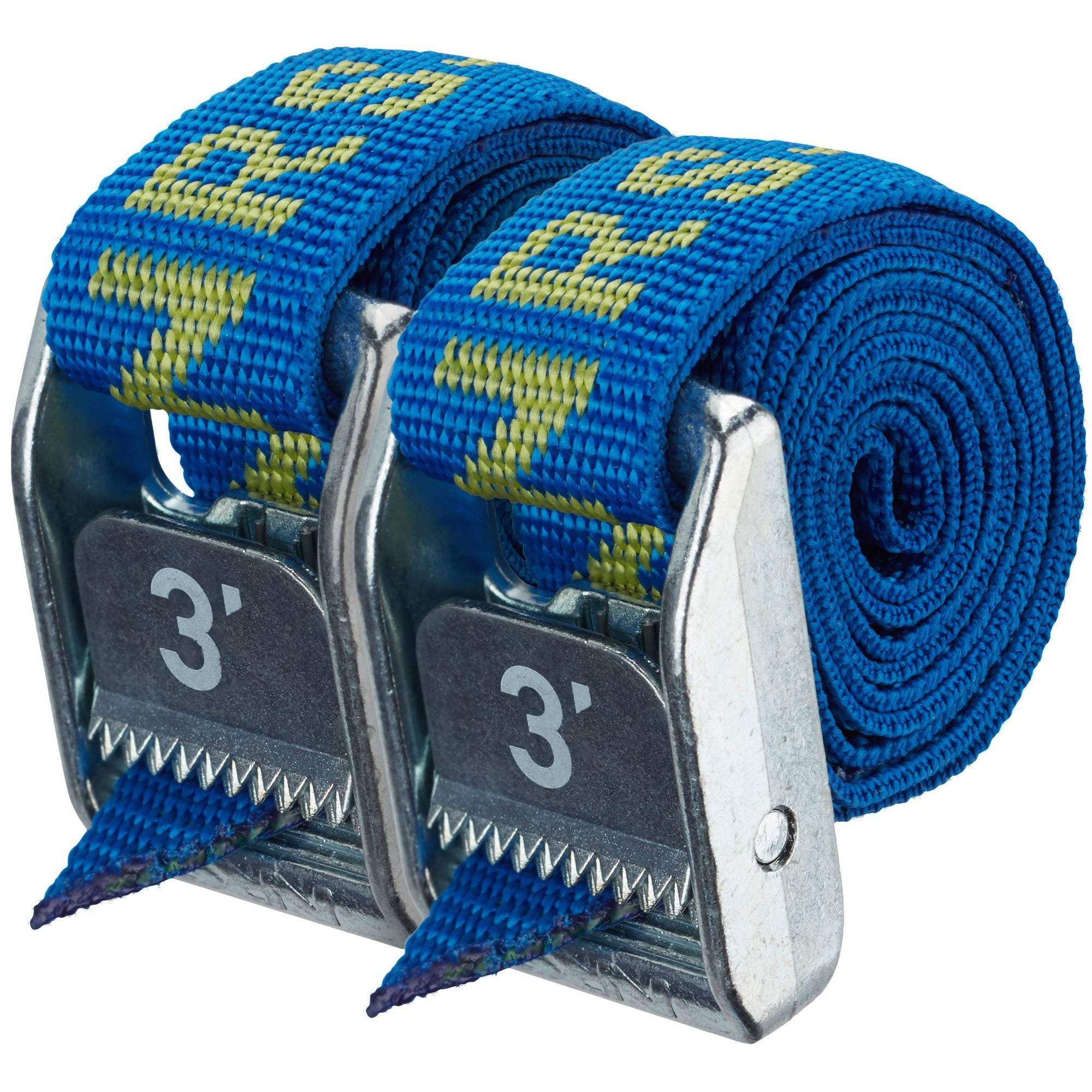 Heavy Duty Tie Down Straps 2 Pack - NRS 1 Premium Ratchet Straps for Trucks, Trailers & Cargo Securing - Perfect for Moving, Hauling & Transporting