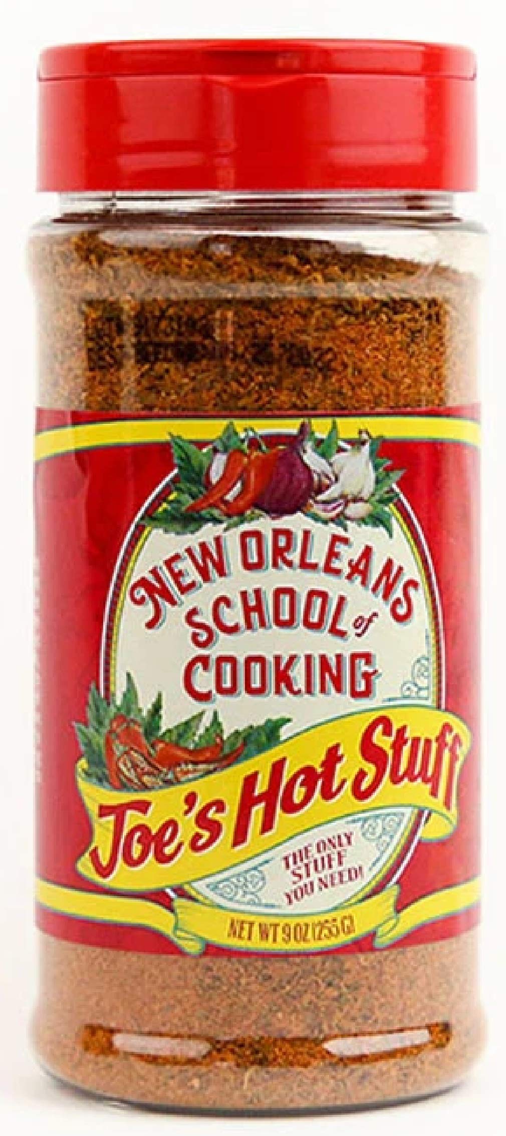 Joe's Hot Stuff Seasoning From New Orleans - 9 Oz | Authentic Cajun Spice Blend for Seafood, Chicken & BBQ | Perfect for Gumbo, Jambalaya & Grilling