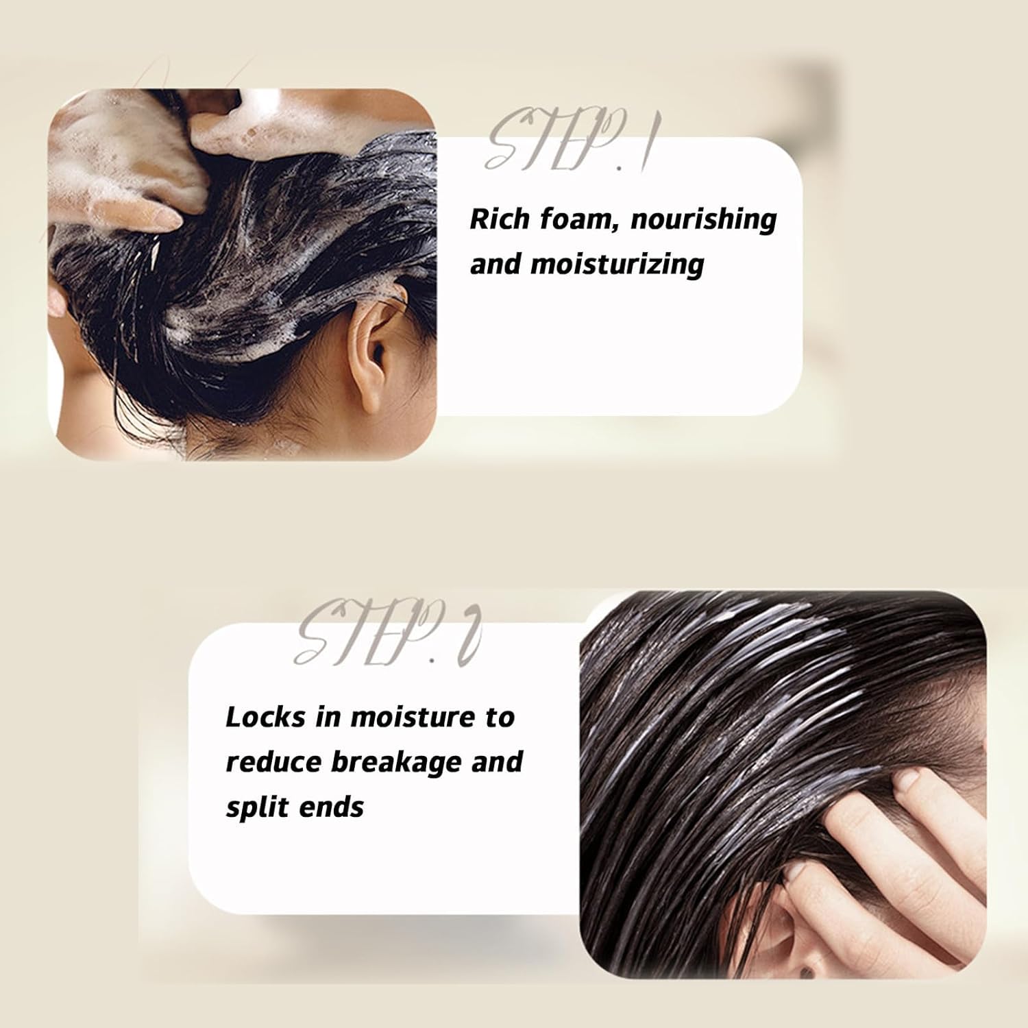 Rice Water Shampoo for Hair Growth & Repair - Amino Acid Red Yao Shampoo for Women & Men - 300ml Nourishing & Smoothing Shampoo with Rice Water Extract - Prevent Hair Loss & Soften Hair - Perfect for Daily Hair Care & Damaged Hair Treatment