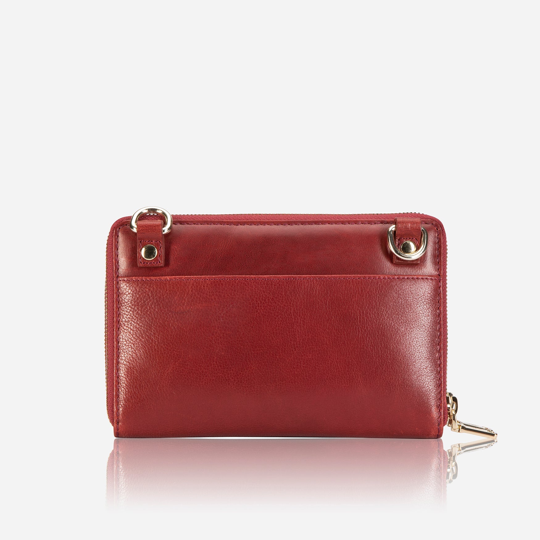 Jekyll & Hide Zulu Ladies Travel Purse - Stylish Red Crossbody Bag for Women | Perfect for Vacation, Shopping & Everyday Use
