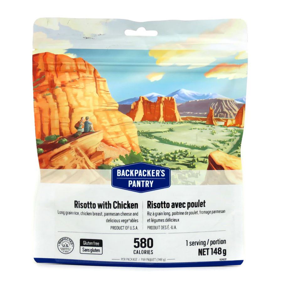 Backpacker's Pantry Chicken Risotto - Lightweight Freeze-Dried Meal for Camping, Hiking & Backpacking - Single Serving Emergency Food
