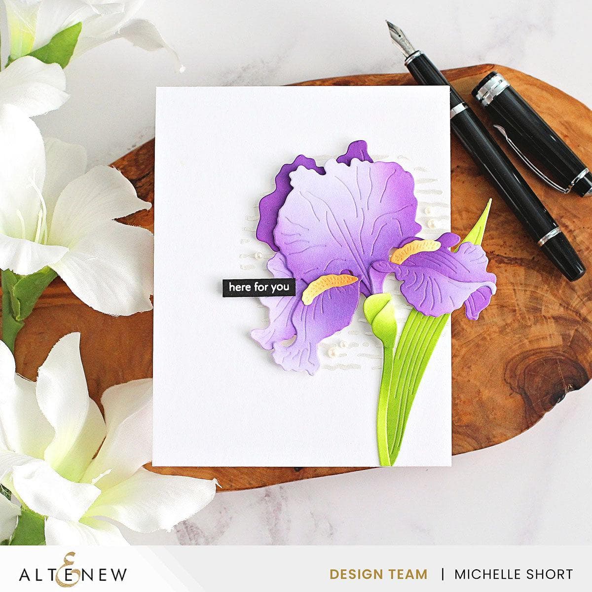 Bearded Iris Layering Die Set for Paper Flower Crafting - DIY Scrapbooking, Card Making, and Home Decor Projects