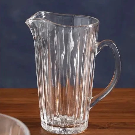 Beaufort Crystal Pitcher - Elegant Glass Water Pitcher for Home, Kitchen & Entertaining - Perfect for Iced Tea, Lemonade & Cocktails
