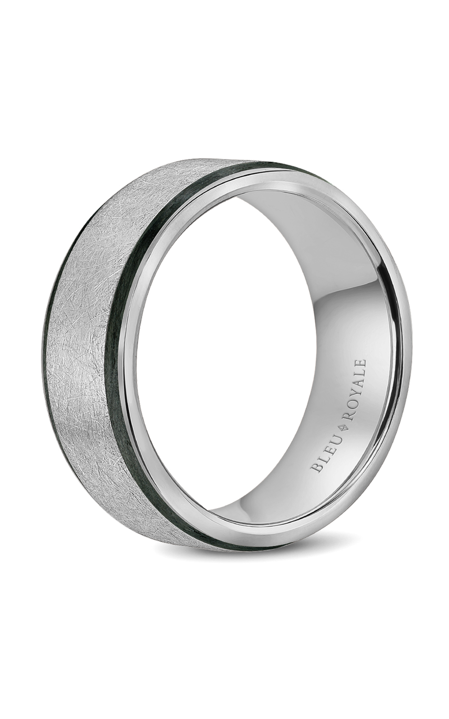 Bleu Royale Men's Wedding Band RYL 048W75 - 14K White Gold Classic Ring for Grooms & Engagement - Perfect for Weddings, Anniversaries & Special Occasions