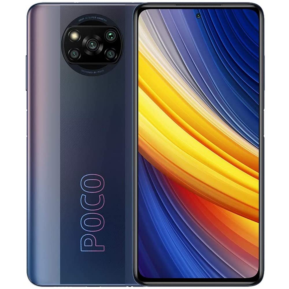 Poco X3 Pro Smartphone - 128GB Storage, 6GB RAM | Factory Unlocked GSM Phone (Not Verizon/Sprint Compatible) | International Version in Phantom Black (Renewed Like New) - Perfect for Travel, Work & Gaming