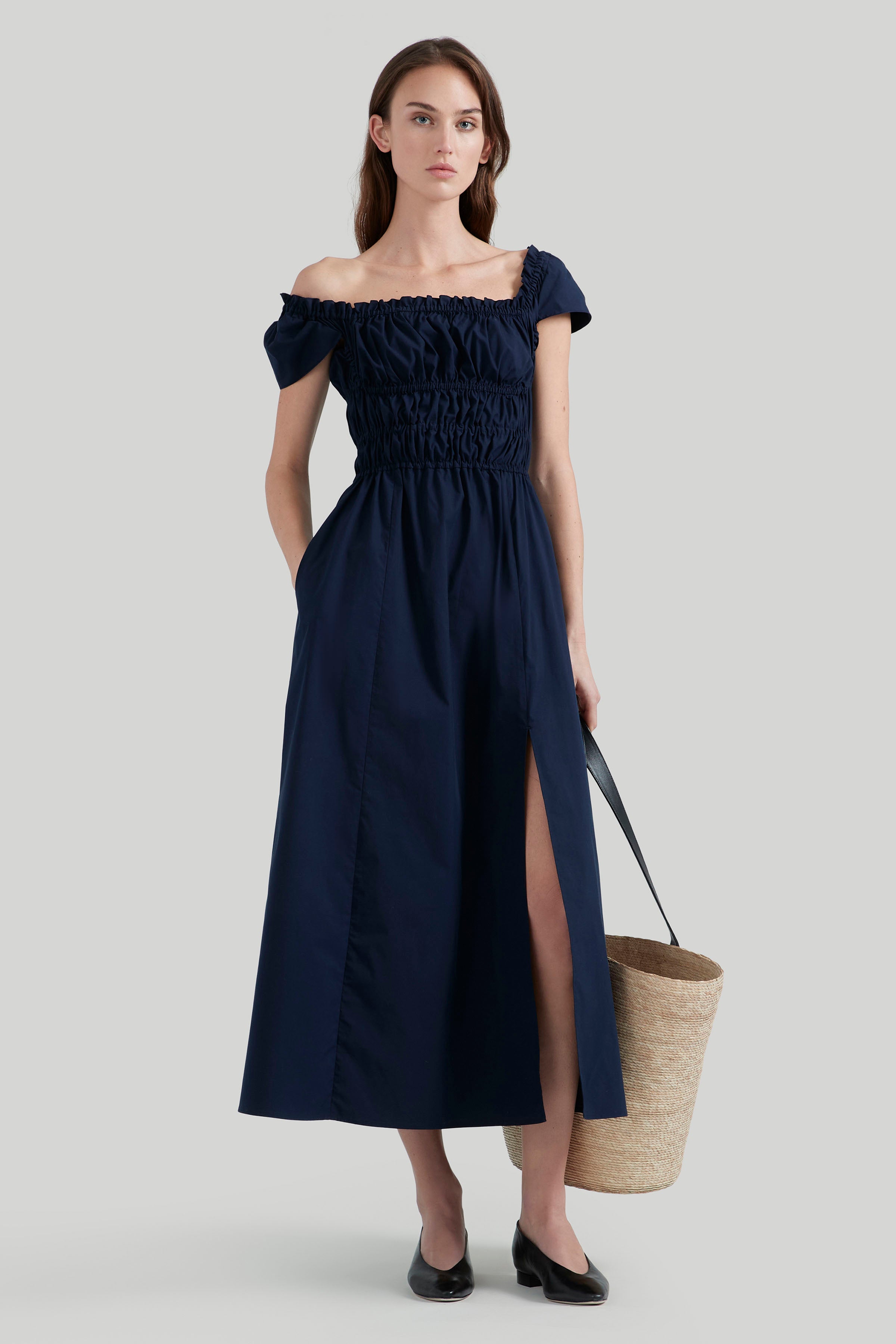 Lily Dress Berry Blue - Elegant Floral Summer Dress for Women | Perfect for Weddings, Parties & Casual Outings
